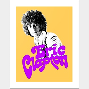 Eric Clapton / Retro Style Fan Art Design Posters and Art